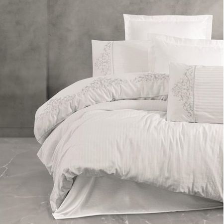 Комплект постельного белья  Cotton Box brode satin Двуспальный 8680108072172