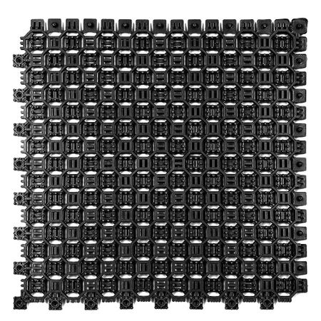 Плитка модульная ПВХ грязезащитная Пластфактор Optima Duos Глубокий черная RAL 9005 0,375 кв.м 9 мм андрей станиславович нуждин зона питер сбой системы