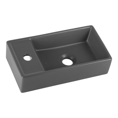 Раковина Ceramicanova Element 40 см подвесная темный антрацит (CN6051RMDH)