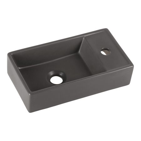 Раковина Ceramicanova Element 40 см подвесная темный антрацит (CN6051LMDH)