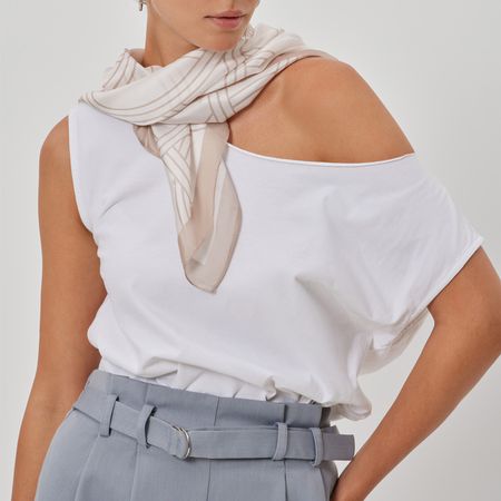 Платок шейный Divina, бежевый II светлана львовна логинова пензенский ажурный платок практическая энциклопедия русского вязания 2 е издание обновленное