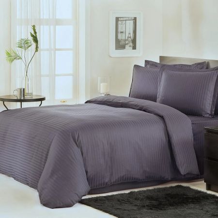 Комплект постельного белья Ozdilek Полуторный grey line сатин