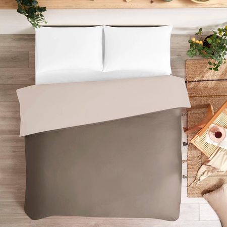 Пододеяльник Ozdilek king size сатин бежевый 220x240 см