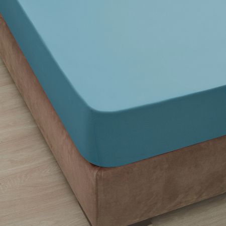 Простыня на резинке Ozdilek голубой 180x200+30 см