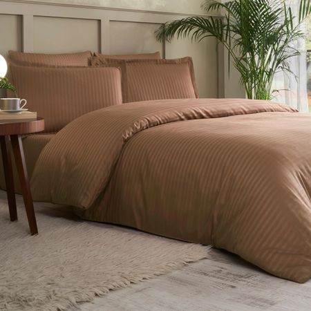 Комплект постельного белья Ozdilek Полуторный brown line сатин