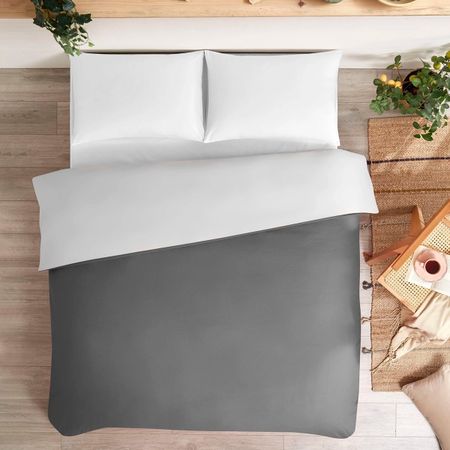 Пододеяльник Ozdilek king size сатин серый 220x240 см