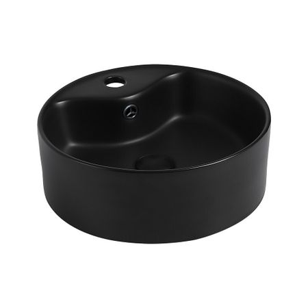 Раковина Abber Bequem 41 см накладная черная матовая (AC2104MB)