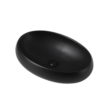 Раковина Abber Bequem 60 см накладная черная матовая (AC2102MB)