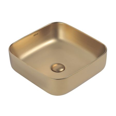 Раковина Abber Rechteck 39 см накладная золото матовое (AC2211MMG)