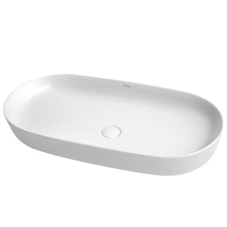 Раковина Abber Bequem 80 см накладная белая (AC2110)