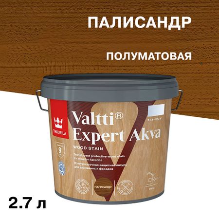 Антисептик Tikkurila/Tikkivala Valtti Expert Akva декоративный для дерева палисандр 2,7 л