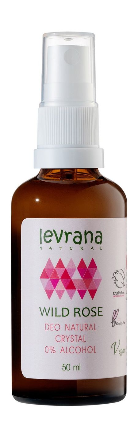 Levrana Deo Natural Crystal 0% Alcohol Wild Rose дезодорант спрей levrana дезодорант натуральный дикая мята wild mint deo crystal spray
