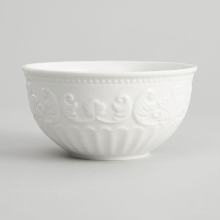 Салатник Белое тиснение/Emboss White