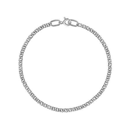 Серебряный браслет Двойной ромб