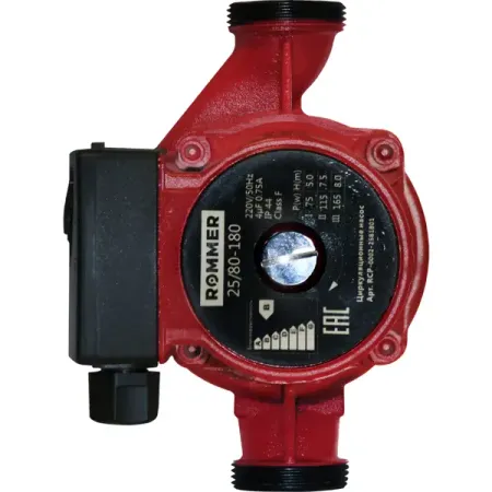 Циркуляционный насос Rommer 25/8 180 мм с гайками 1 1/2