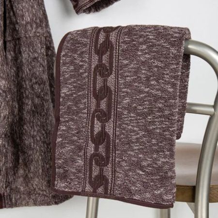 Полотенце махровое Ozdilek bold chain 90х150 см коричневый