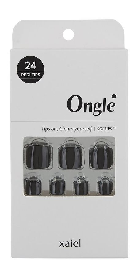 Ongle Pedi Tips Set Black Mystery пластырь гидроколлоидный веллфит 3 7см х 5 5см 6