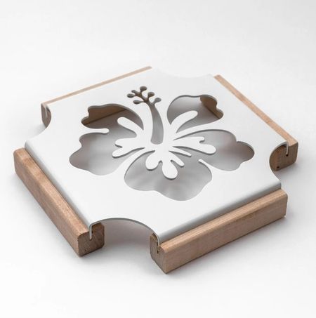 Подставка Gala под горячее белая 18.5х18.5х2.5 см