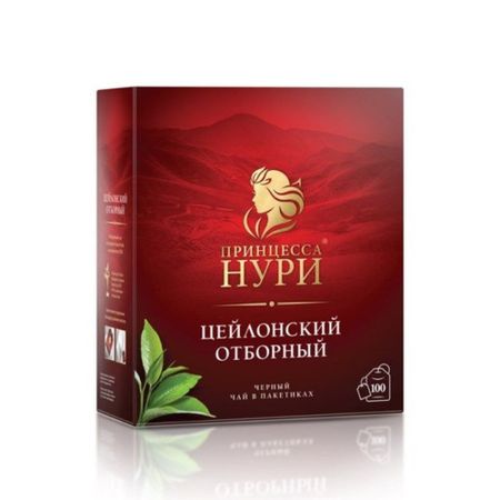 Чай черный Принцесса Нури цейлонский 2 г х 100 пакетиков без ярлычка