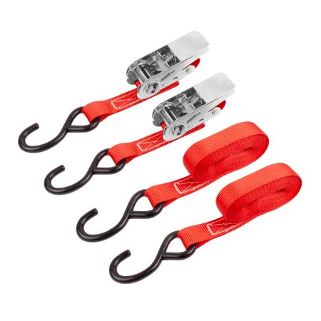 Стяжной ремень 25 мм 4,6 м (0,34 т) полиэстер DSV (2 шт.) (R88022)