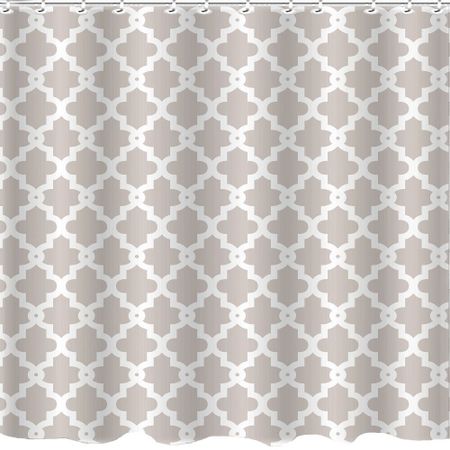 Штора для ванны Zalel 1800х2000 мм полиэстер бежевая (су-213801)