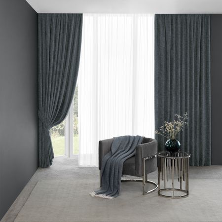 Комплект штор с подхватами Togas Шевалье серый 230x300 см 4 предмета