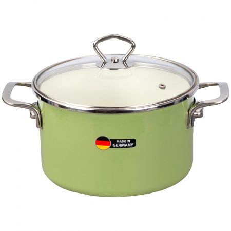 Кастрюля с крышкой Maisingers d20/h13.6см 3.7л зеленый