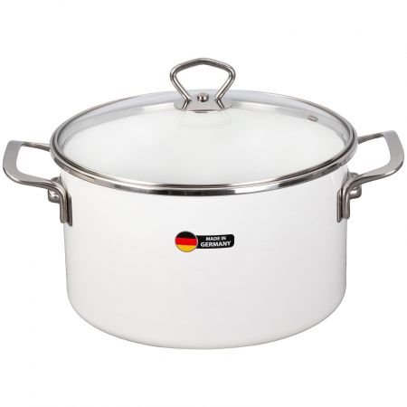 Кастрюля с крышкой Maisingers d24/h14.5см 6.1л белый