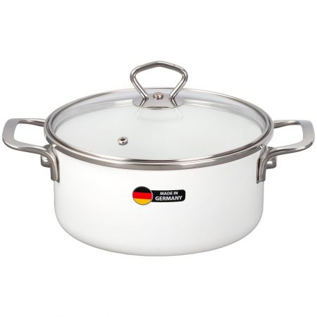 Кастрюля с крышкой Maisingers d20/h10см 2.8л белый