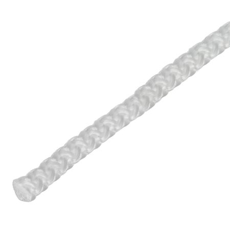 Шнур вязаный полипропиленовый 8 прядей белый d5 мм шнур декоративный на пластиковой бобине 3мкрасно