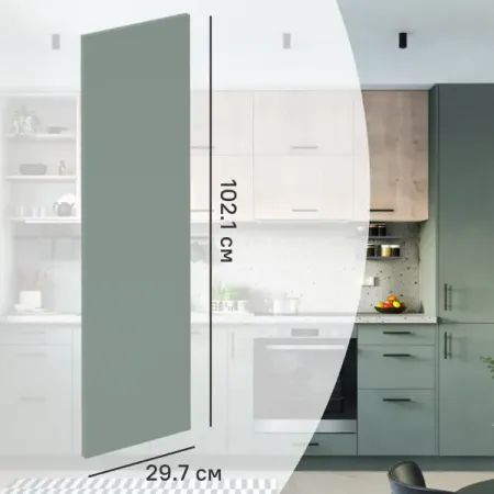 Фасад кухонного шкафа София 29.7x102.1 см DELINIA ID ЛДСП цвет зеленый тони тернер краткосрочный трейдинг на фондовом рынке