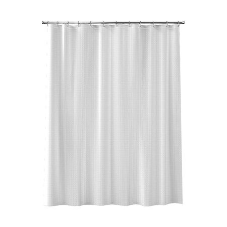 Штора для ванны Fora Жаккард 2000х2400 мм полиэстер белая (003-W)