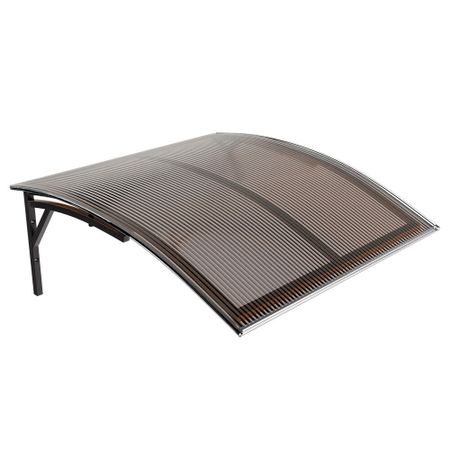 Козырек Практичный 1000х1200 мм бронзовый сотовый