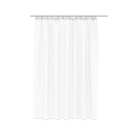 Штора для ванны Fora Mountain 2000х1800 мм PEVA белая (FOR-EV17)