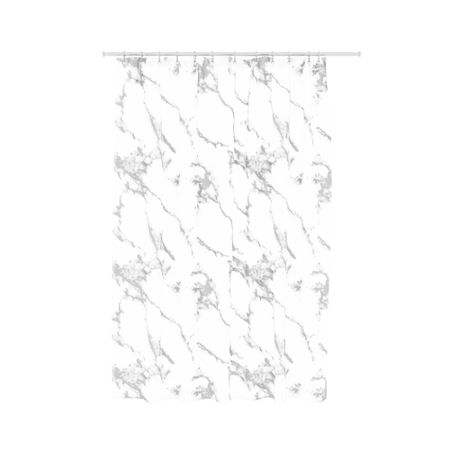 Штора для ванны Fora Mirra 2000х1800 мм PEVA серебристая (FOR-PV07)