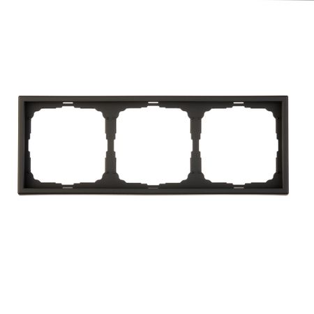 Рамка Systeme Electric ArtGallery трехместная карбон (GAL001003)