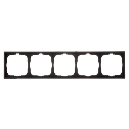 Рамка Systeme Electric ArtGallery пятиместная карбон (GAL001005)