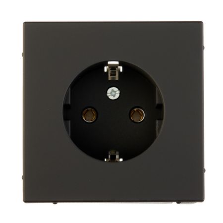 Розетка Systeme Electric ArtGallery встраиваемая карбон (GAL001043)