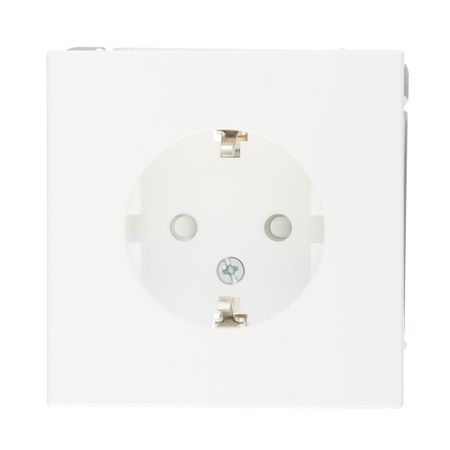 Розетка Systeme Electric ArtGallery встраиваемая белая со шторками (GAL000145)