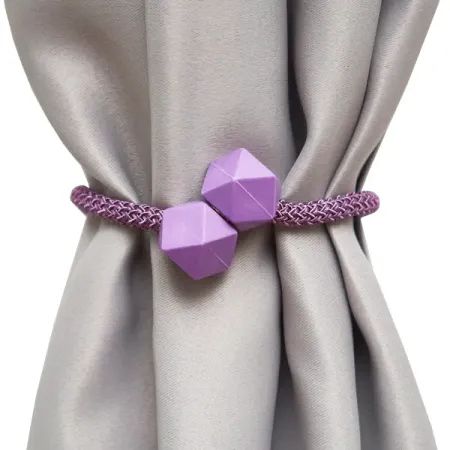 Подхват-магнит для штор Кубики 220x30 см полиэстер цвет сиреневый акриловые кубики льда для декора