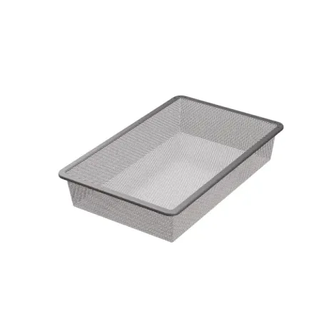 Корзина мелкосетчатая Лион 34.2x51.1x8.5 см цвет серый