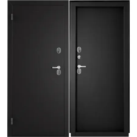 Дверь входная металлическая Фрост 88x205 см левая букле серый