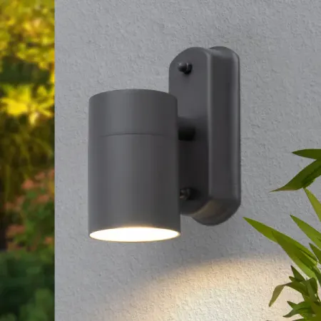 Светильник уличный настенный KREAFORTA Vargato под лампу GU10 35 Вт IP44 цвет серый