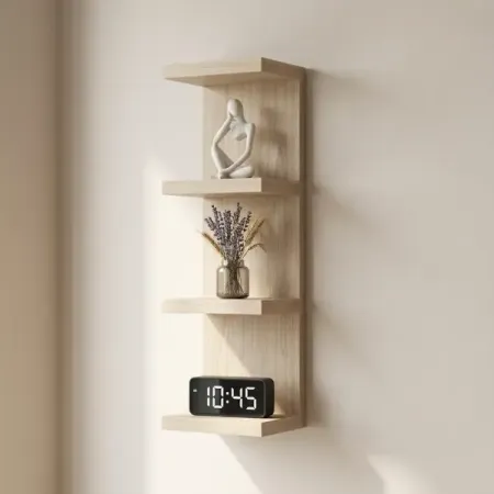 Полка настенная Шведский стандарт Фора 100Е 30x26.7 см со скрытым креплением ДСП цвет дуб беленый tian guan ci fu манга книги 6 7