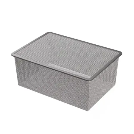 Корзина мелкосетчатая Лион 54.2x38.3x18.5 см цвет серый