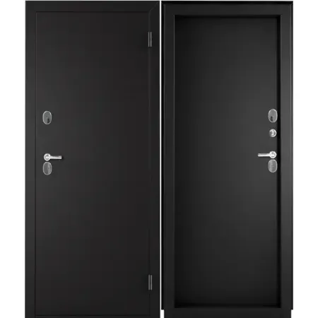 Дверь входная металлическая Фрост 88x205 см правая букле серый металлическая закладка xyddjynl