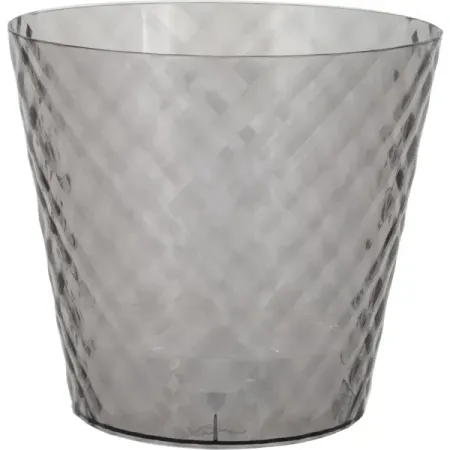 Горшок для растений и цветов Ingreen Cristallo Ø16 16x16 см v1.6 л пластик черный