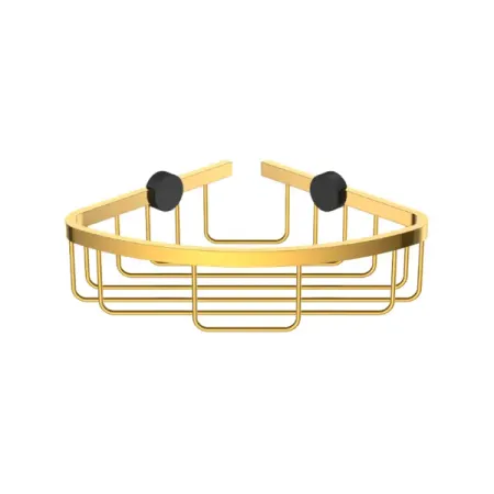 Полка для душа Iddis Art LMARTS00Zi44 угловая 1 ярус цвет золото подставка кухонная phibo угловая 253х253х150 мм