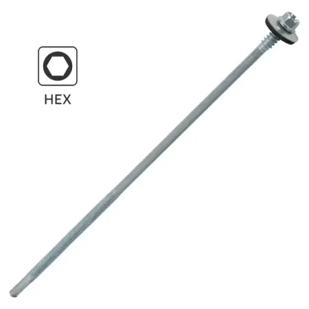 Саморезы для сэндвич-панелей DILWIS оцинкованные 6.3x205 мм tinggoo саморезы из нержавеющей стали 304 m1 2 m5