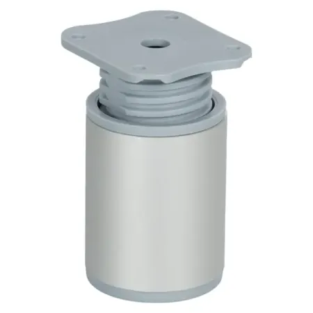 Ножка для мебели регулируемая круглая 60x40 мм алюминий цвет хром powge gt шкив грм 16 зубов алюминий